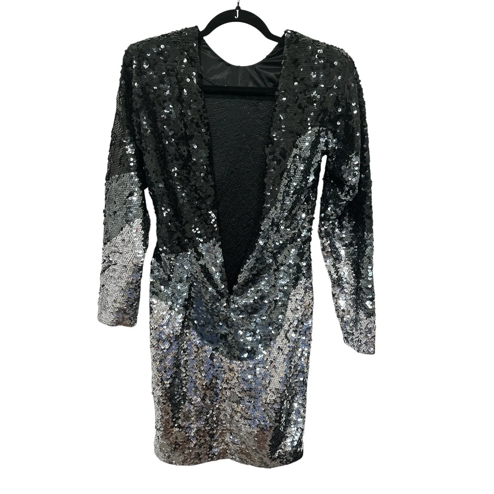 Olegcassini Size6 80s Intricate Beaded MIDI Gala Evening Cocktail Dress Y2K Black Size 6 - Image 9