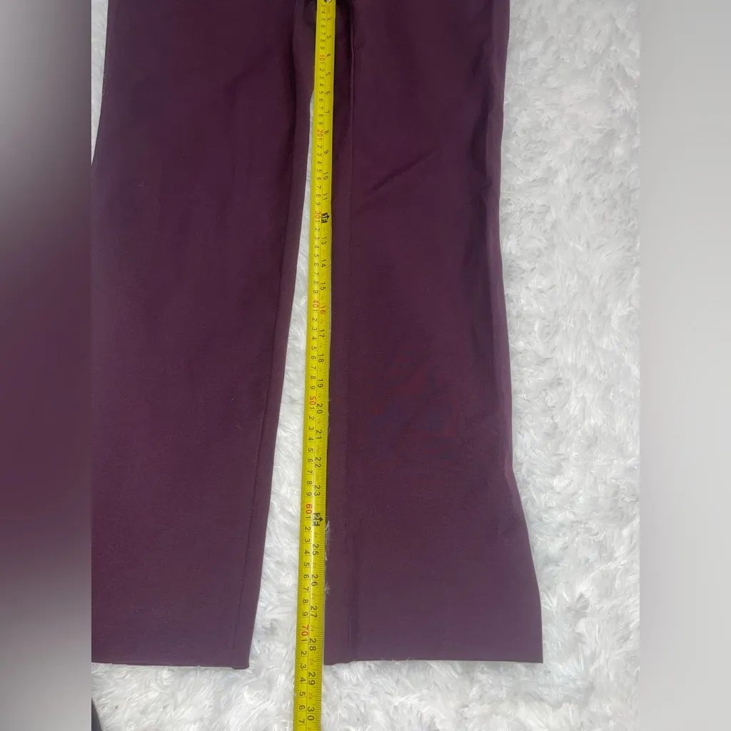 Chico burgundy plum woman’s slacks pants trousers size Chico 1 aka size 8 - Image 6