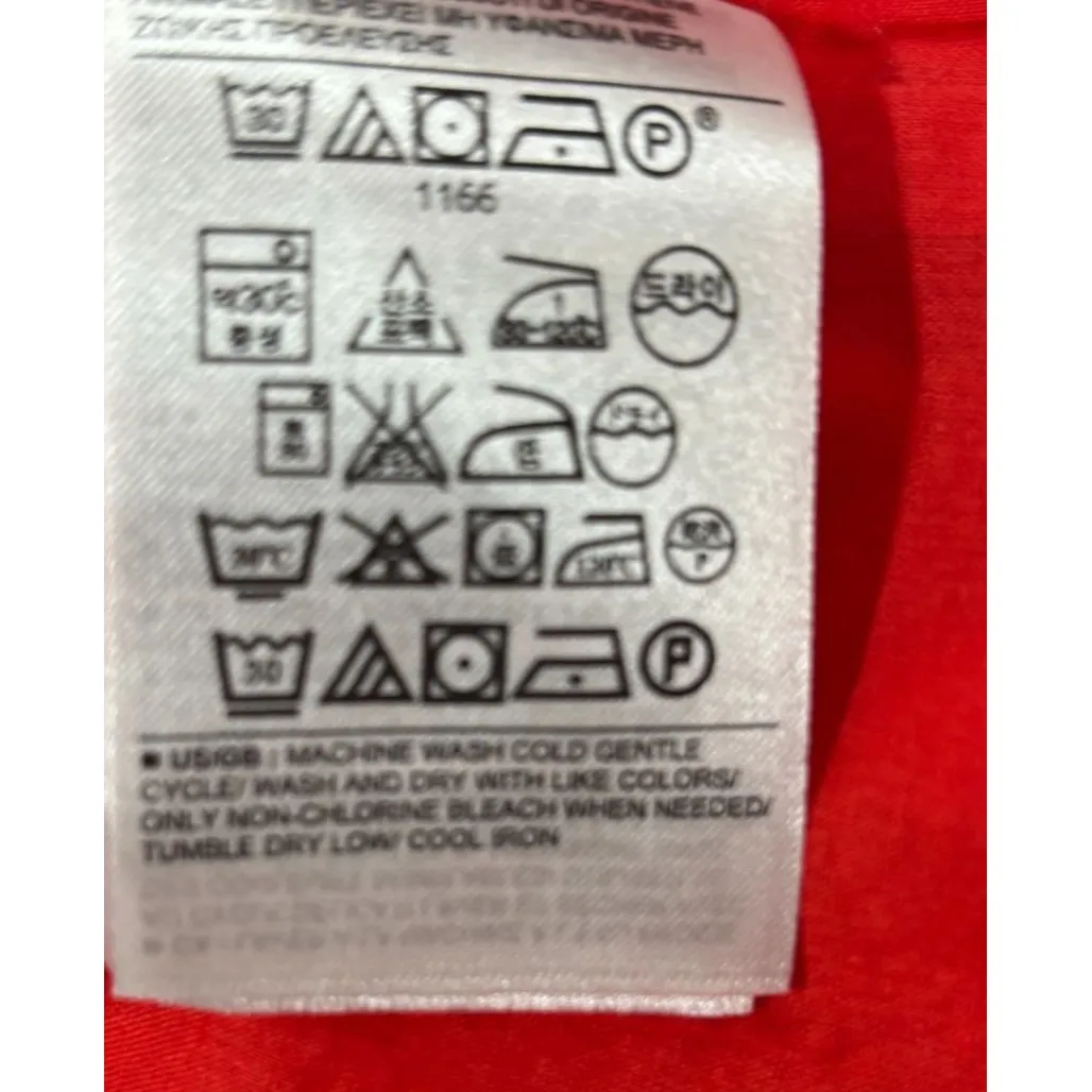 Gap Fit and Flare Dress Sz 6 Red Midi Preppy Classic Minimalist Romantic Holiday - Image 7