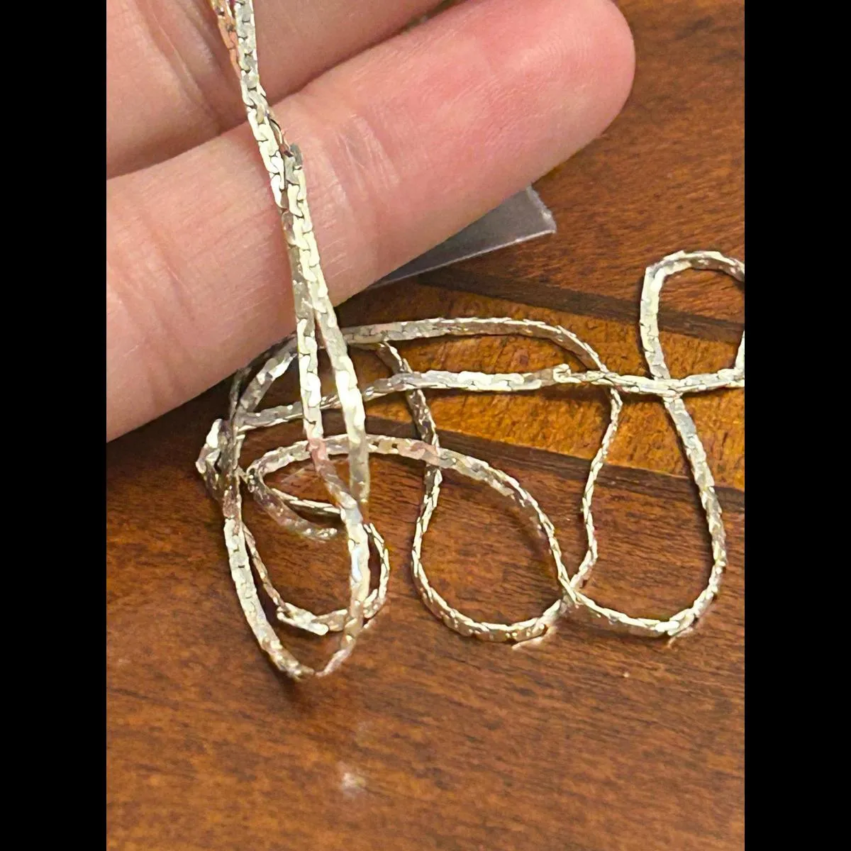 925 sterling silver necklace made in Italy 18 inch g82 2.05g - Image 3