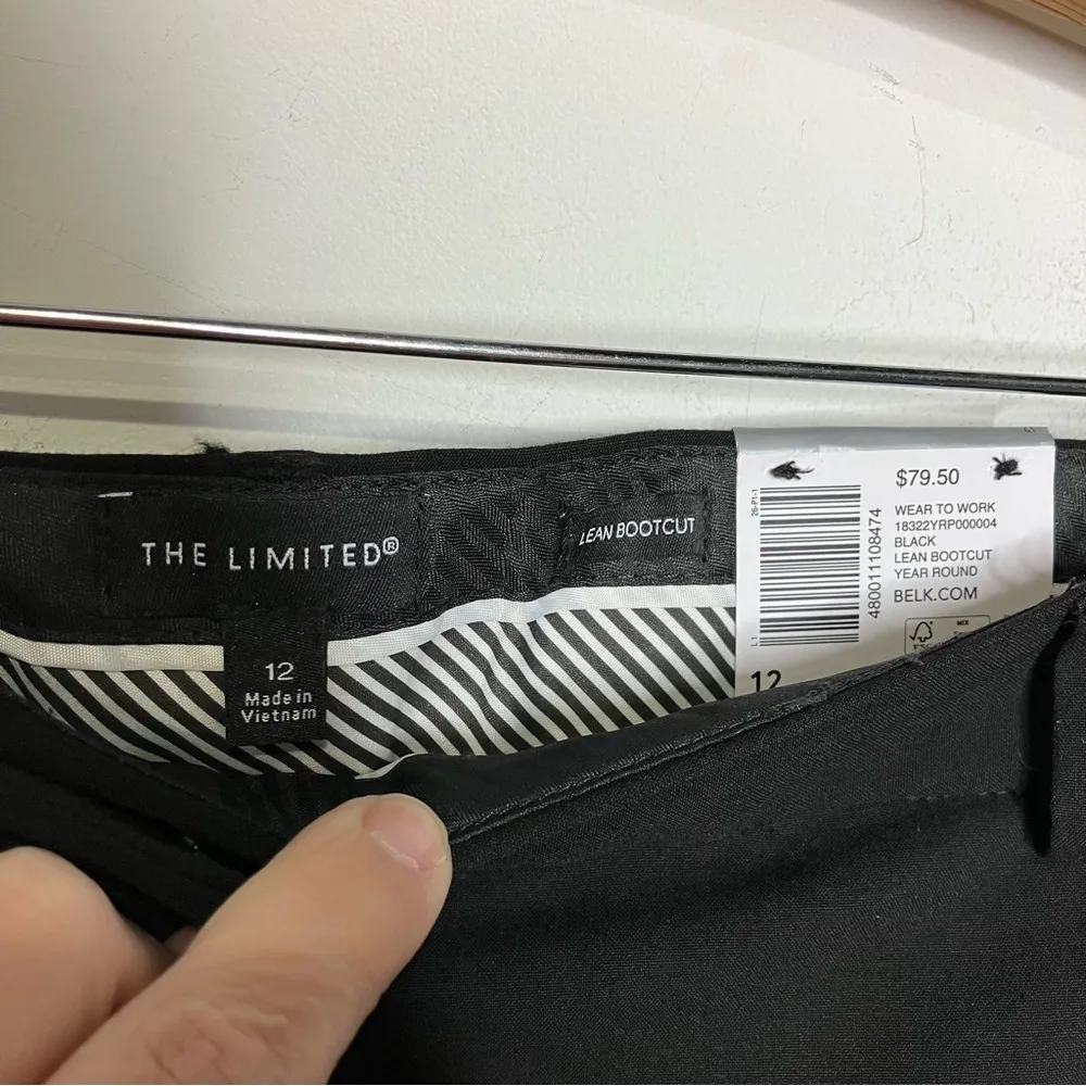 The Limited lean bootcut dress‎ pants professional trousers black size 12 new! - Image 4