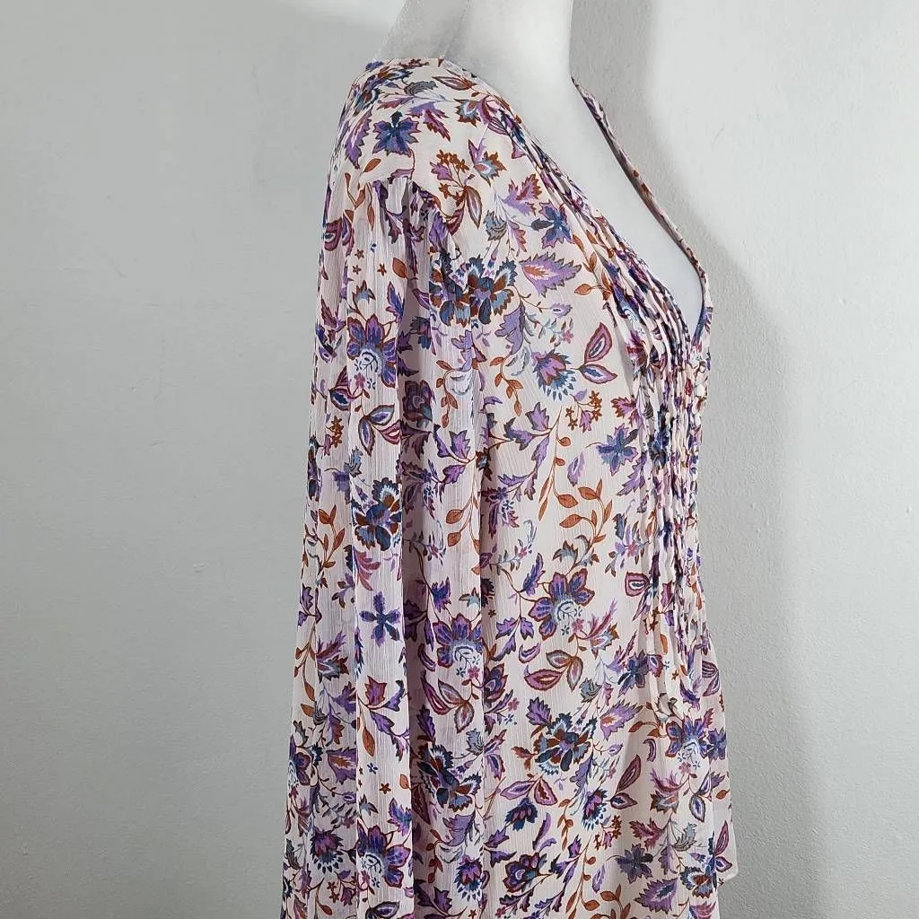 1 State Paisley Floral Blouse NWT Size XXL 1 State Long Sleeve Floral Top - Image 4