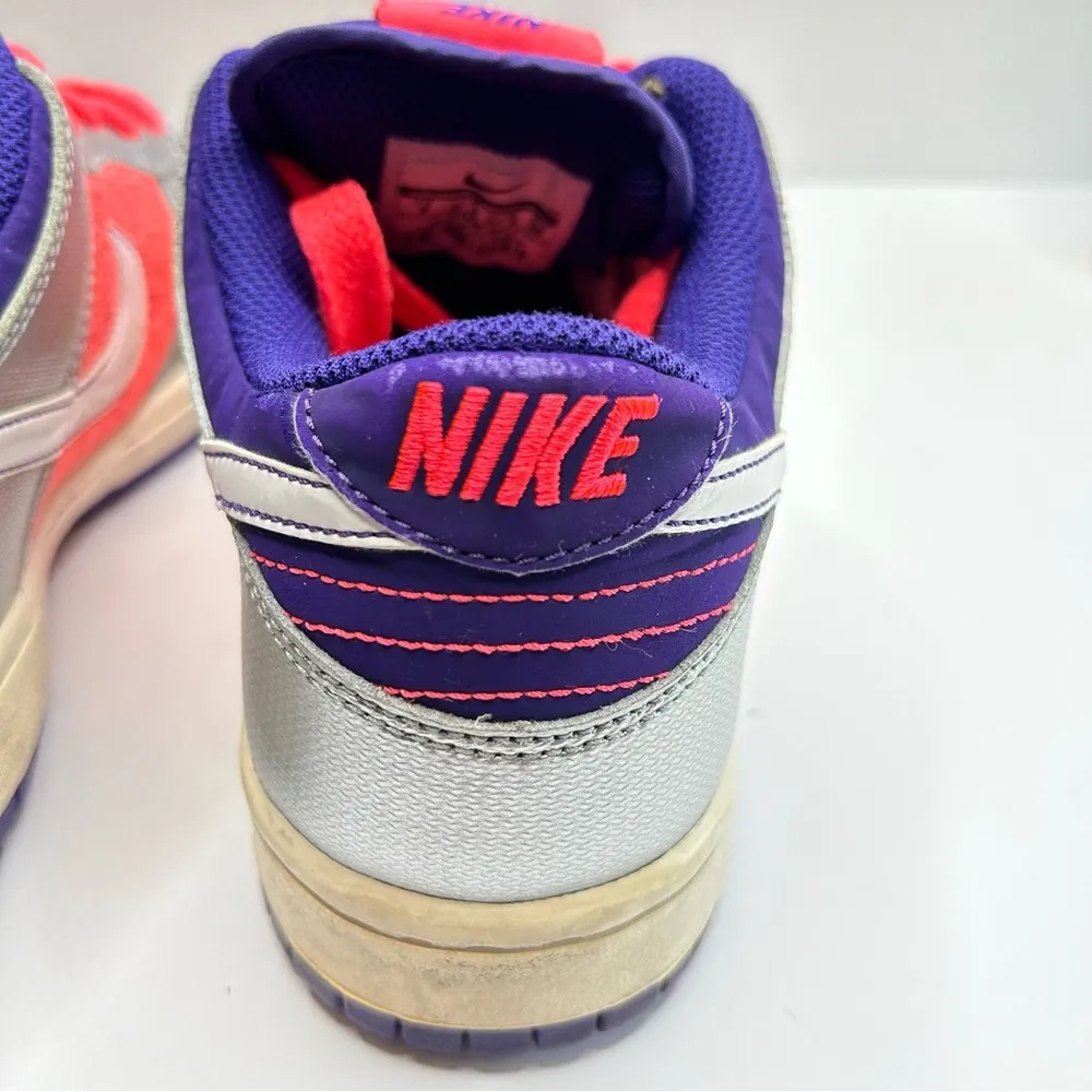 Nike Dunk Low Women's 9, purple hot pink silver Fashion sneakers Shoes - Image 8