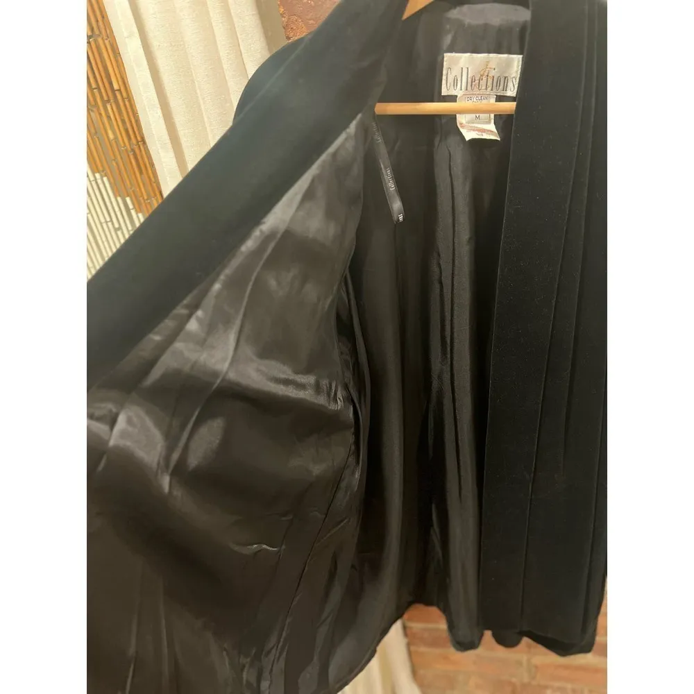 Vintage JS Collections Velvet Coat - Image 2