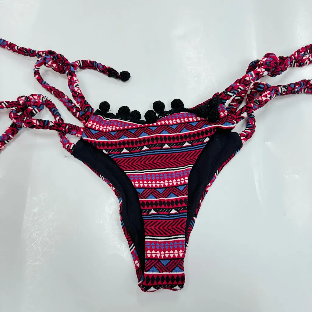 SOAH (Soul of a Hippie) Evan Halter Bathing Suit Bottom Pink Size L - Image 3