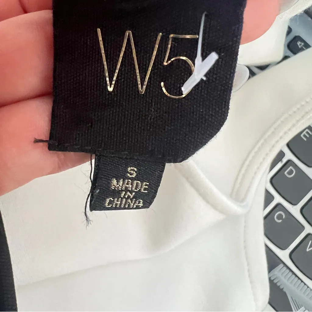 Anthropologie Fringe Flirty White tank top Sleeveless dance night out SMALL NWOT - Image 9