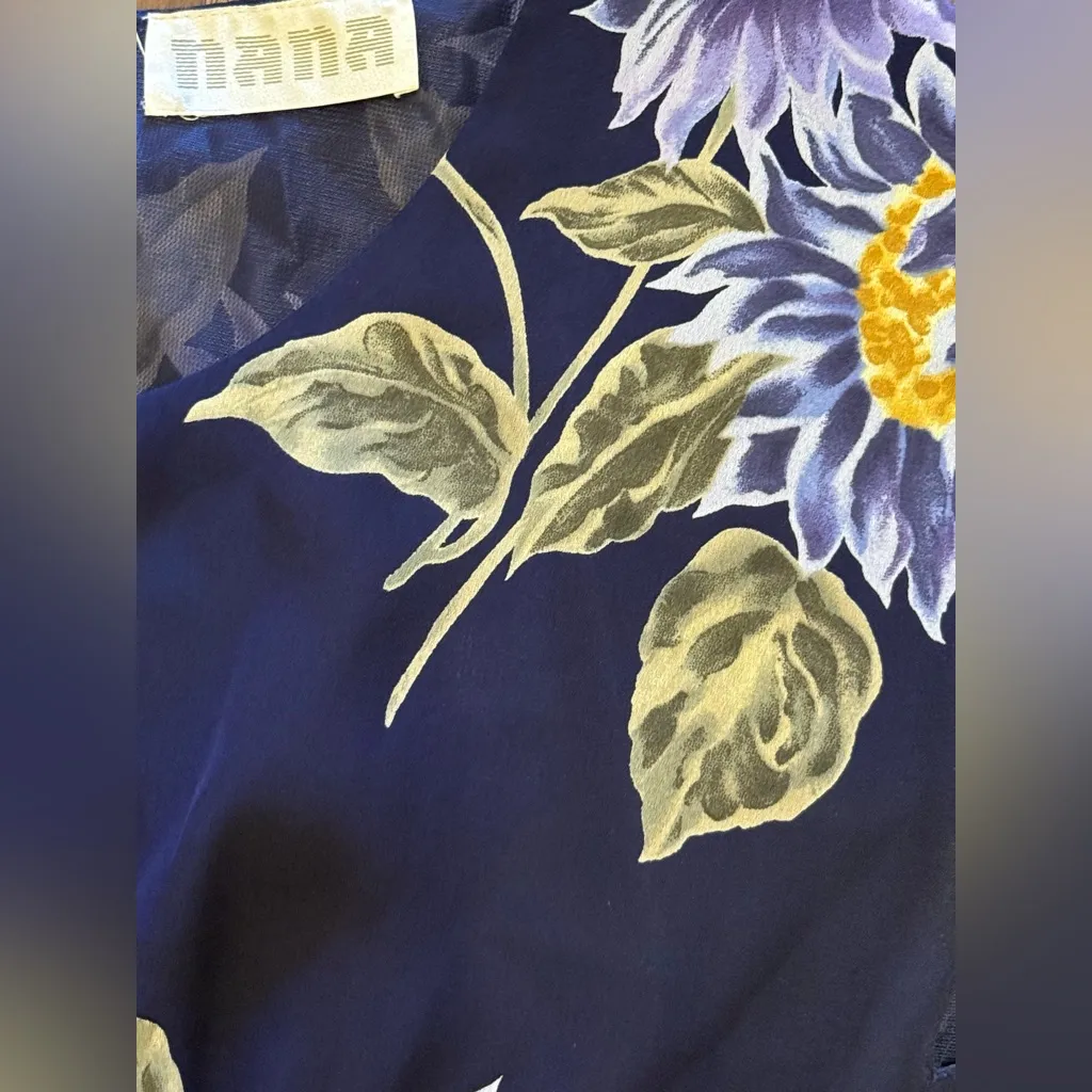 NaNa Blue and Yellow Flutter Sleeve Sundress Size M - Image 7