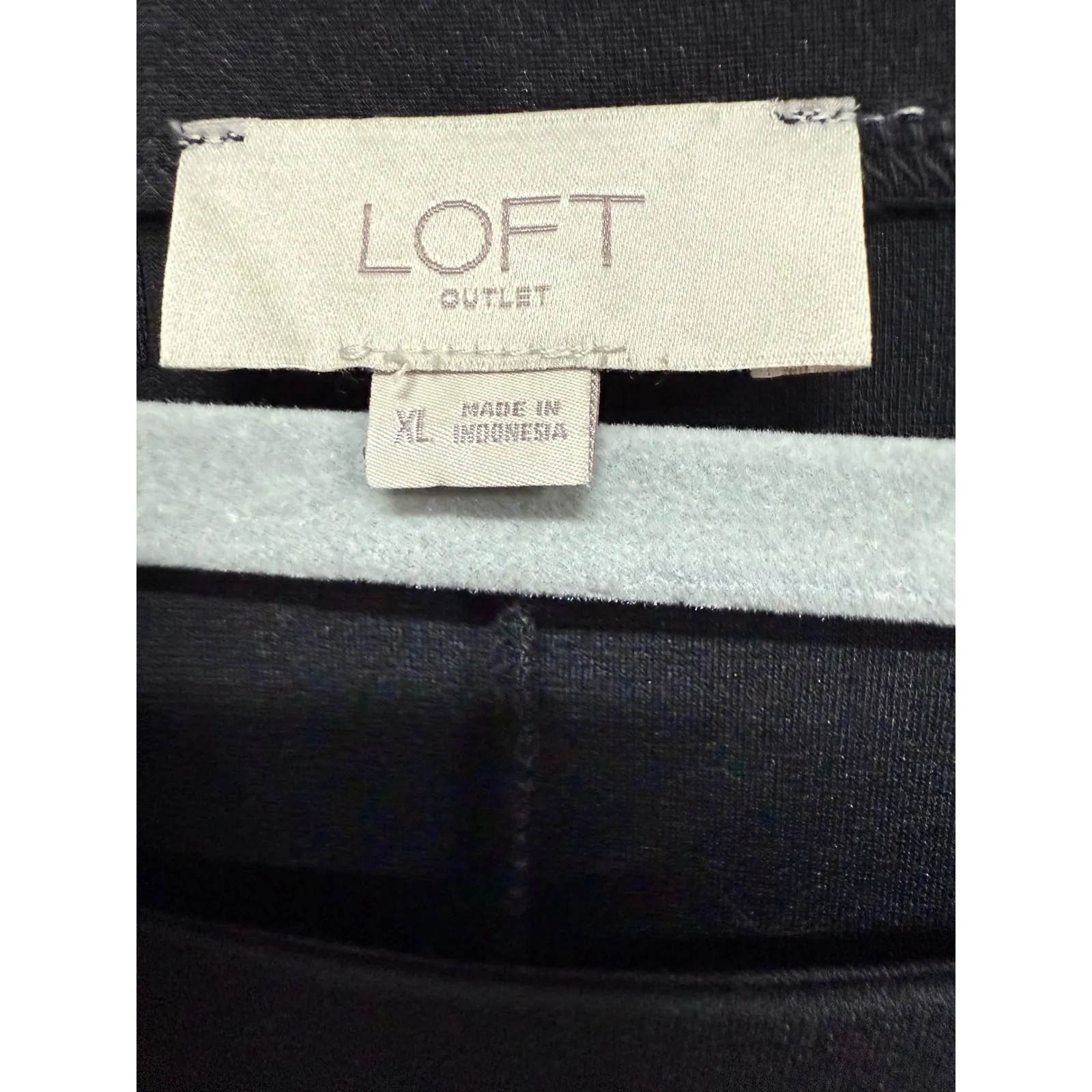 Loft Black Long Sleeve Shift Dress Business Casual Church Size XL Business - Image 5