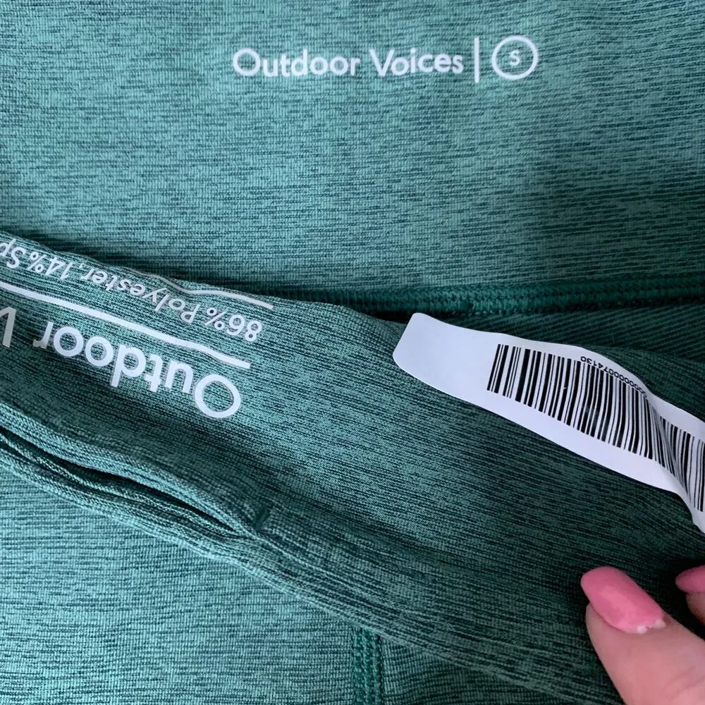 Outdoor Voices Hunter Green Capri Leggings Small - Image 4