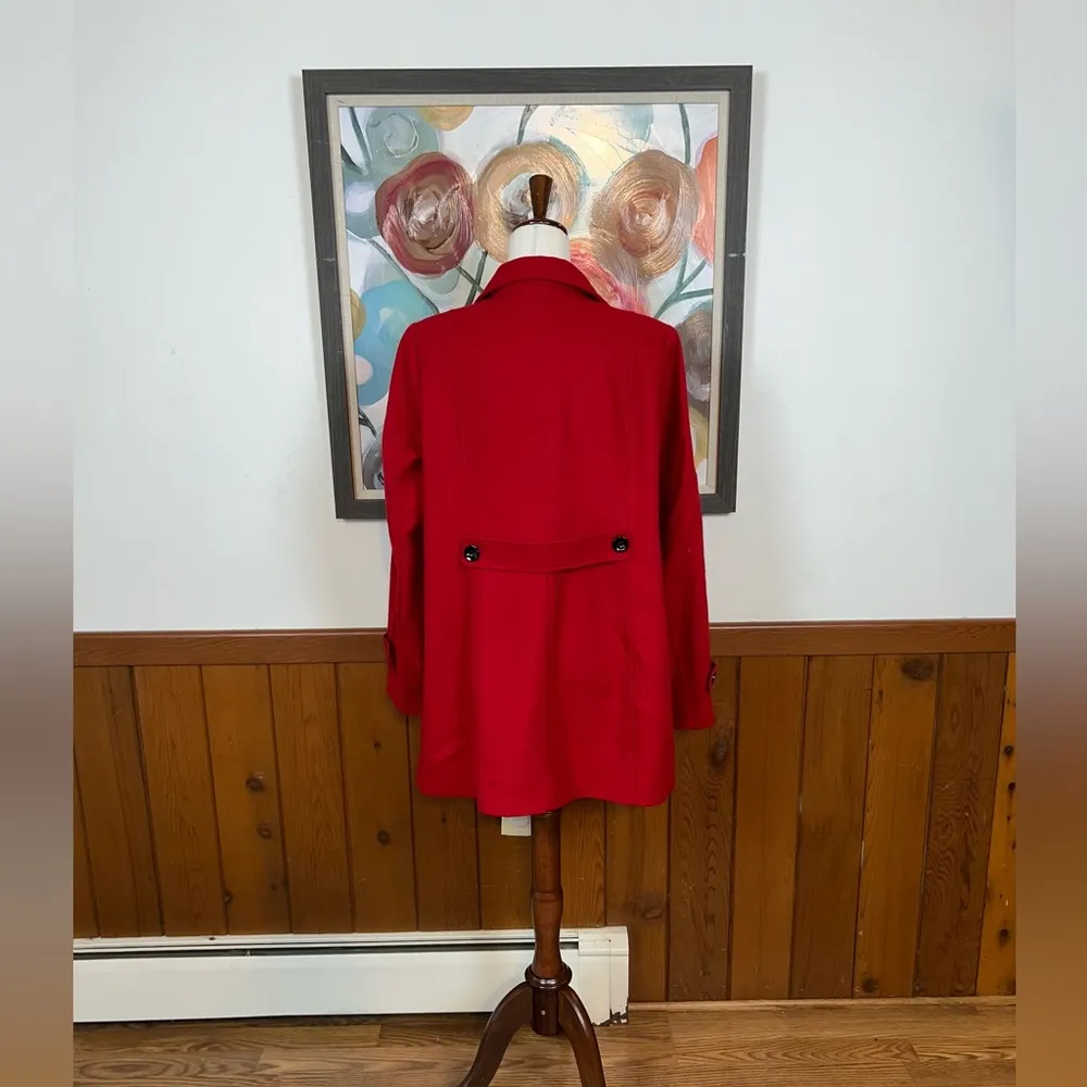 Beautiful New Roz & Ali Red Wool Coat! - Image 5