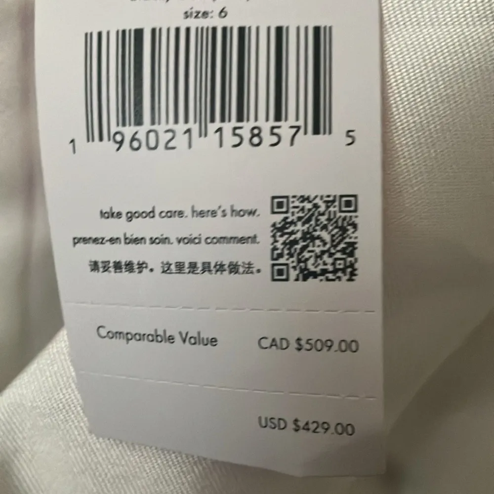 Kate Spade: Black/Cream Square Sequin Bow fit & flare dress~ v-neck- zip back- 6 - Image 3