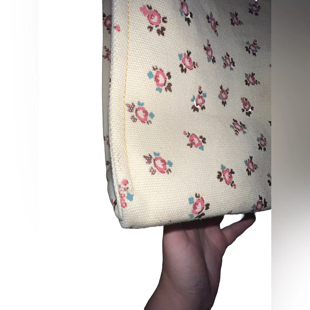 COACH Canvas and Leather Horse & Carriage Floral Large Tote Bag $500+ MSRP - Image 13