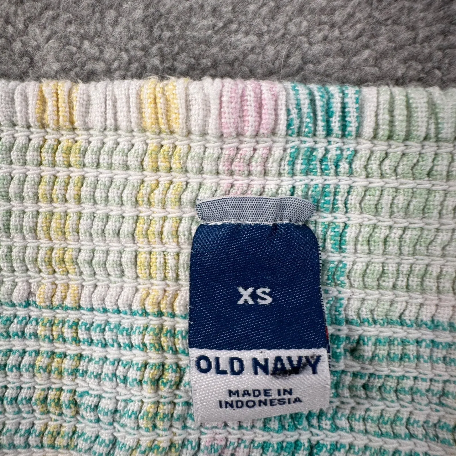 Old Navy Women Fit & Flare Tie-Front Smocked Mini Cami Dress Size XS Pastel - Image 7