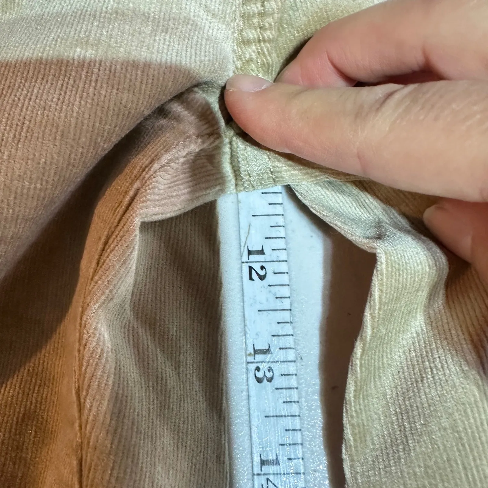 LOFT The Skinny High Rise Curvy Fit Corduroy Pants Women's Size 2 Tan Size 26 - Image 13