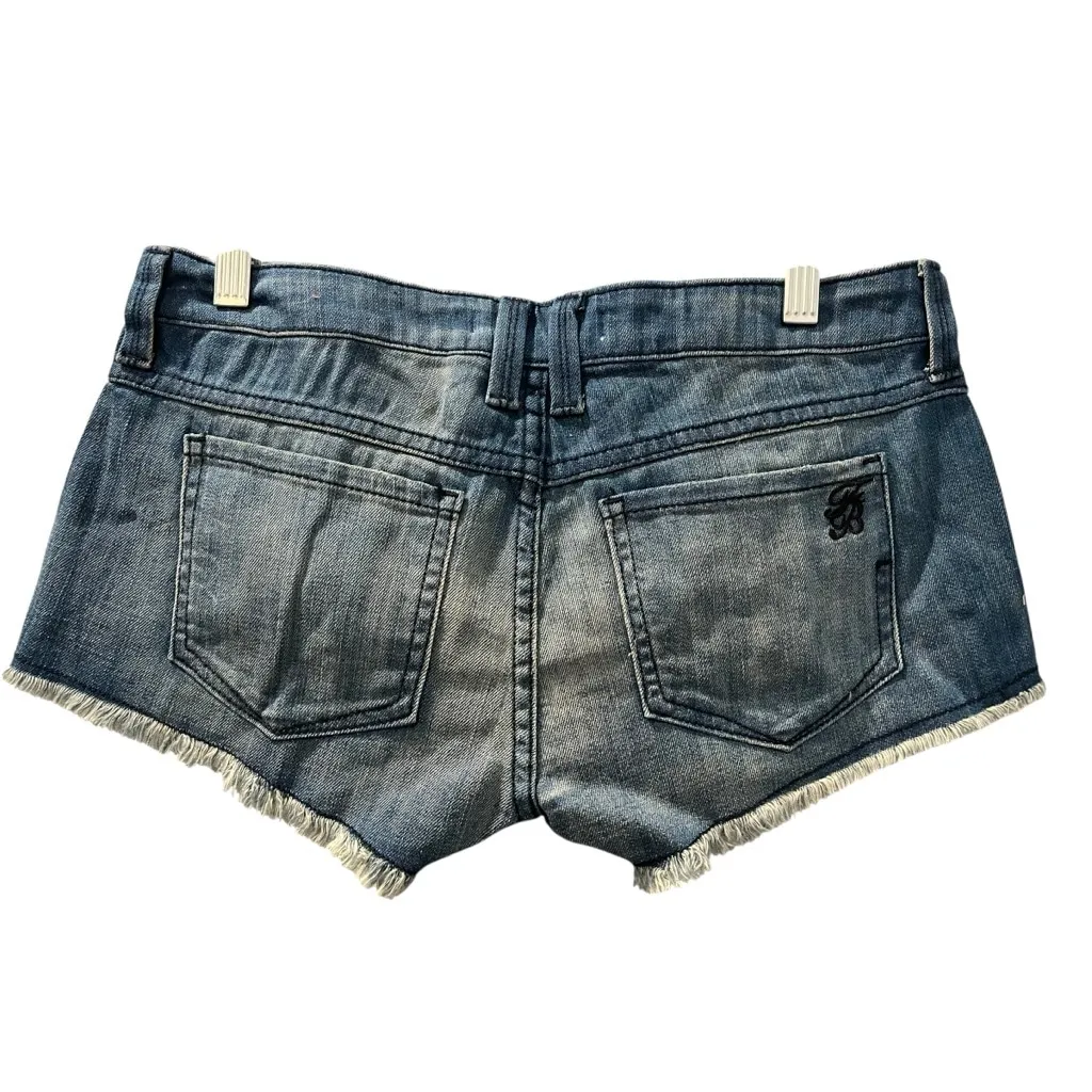 Franky B. NWT Denim Low Rise Blue Jean Shorts Size 26 Cut Off Summer Casual - Image 6