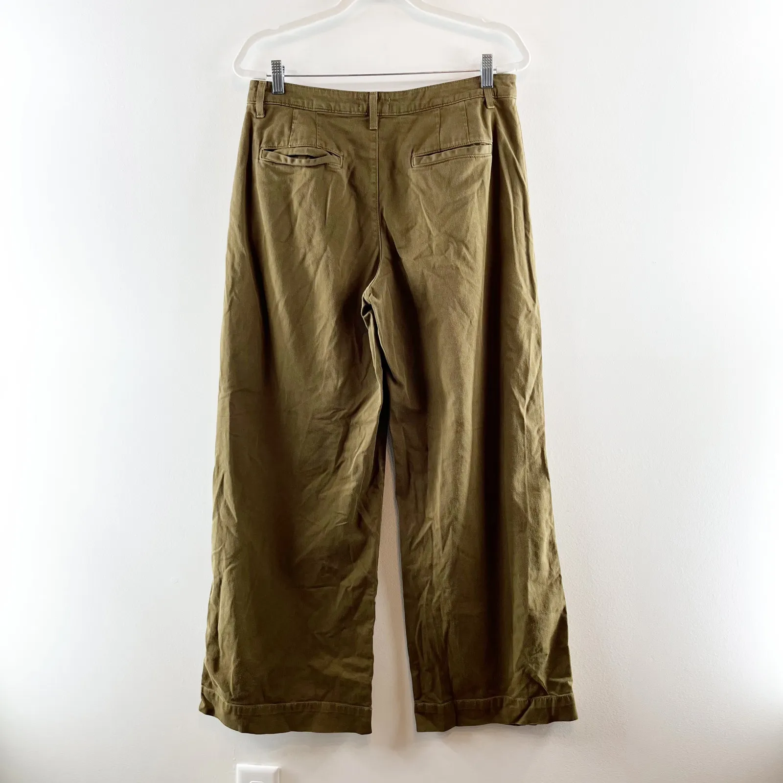 L'Agence Jayce High Rise Pleated Chino Wide Leg Pants Green 29 / 8 - Image 6