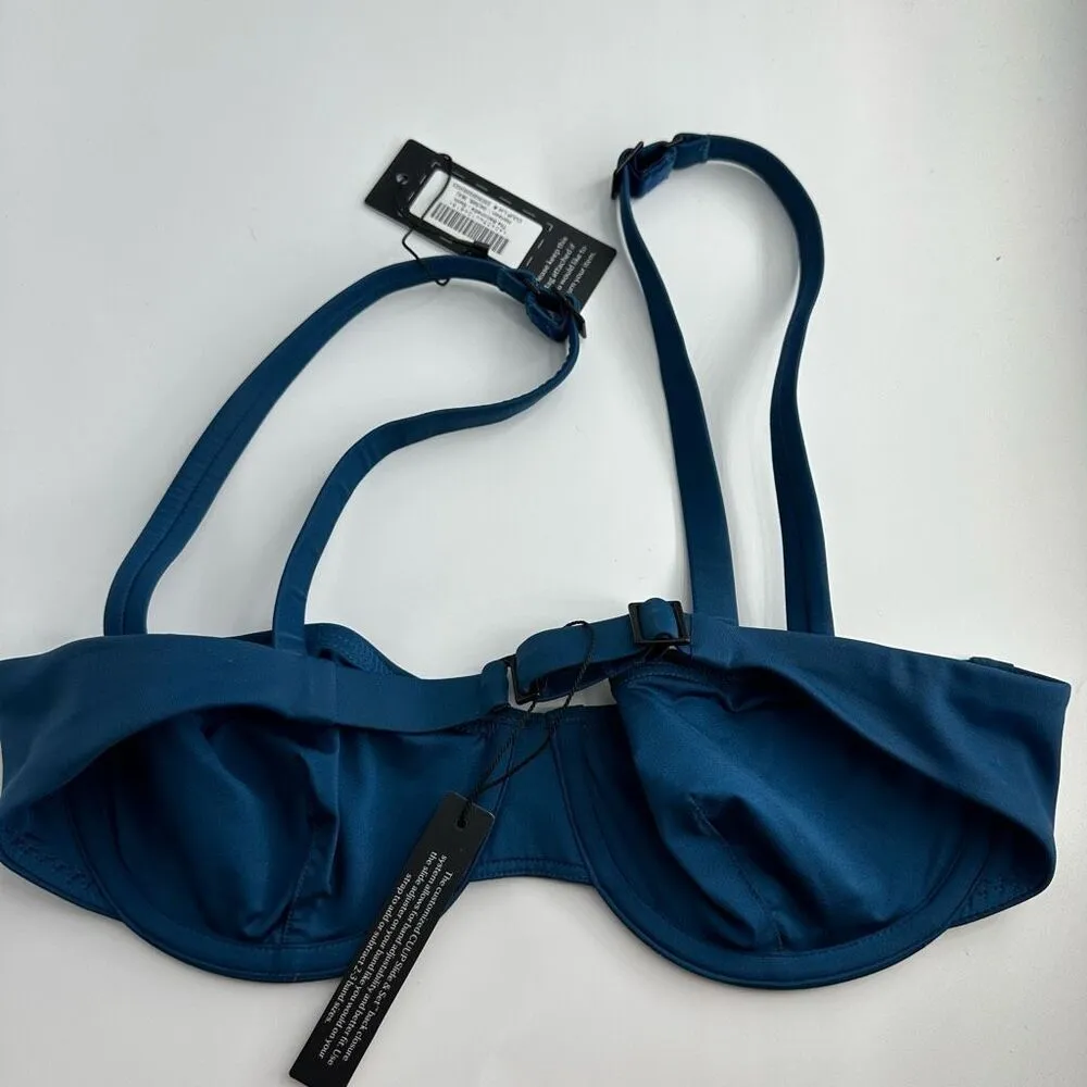 NWT CUUP The Balconette Top in Blue Horizon UPF 50 Slide and Set Size 4 34B - Image 6
