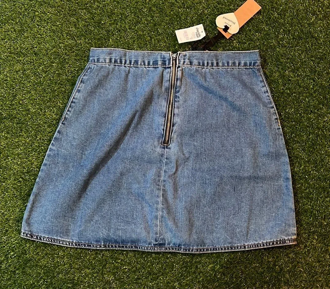 Denim Mini Skirt - Image 2