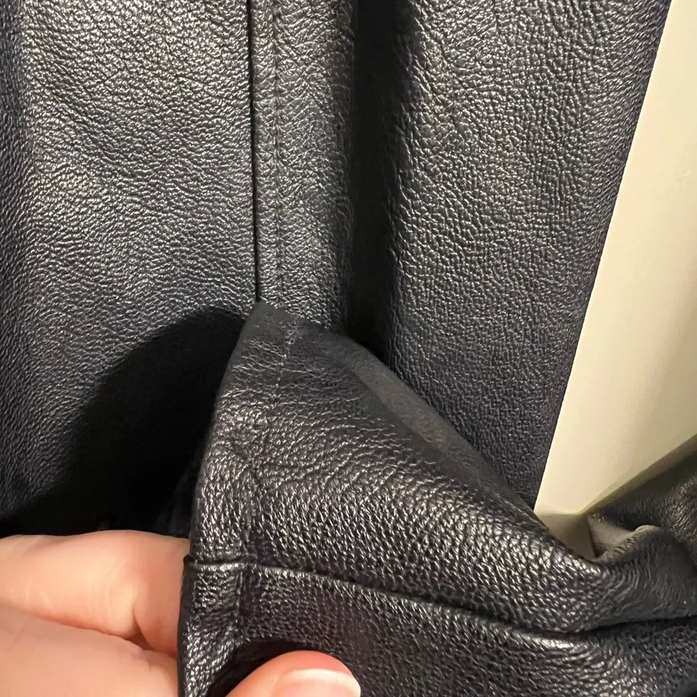 Paige Kiana Vegan Stretch Leather Leggings | Size Small - Image 5