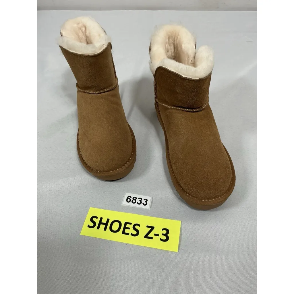 Womans New Project Cloud Pull On Ankle Comfort Boots 5.5 M Tan Lined Memory Foam Brown - Image 3