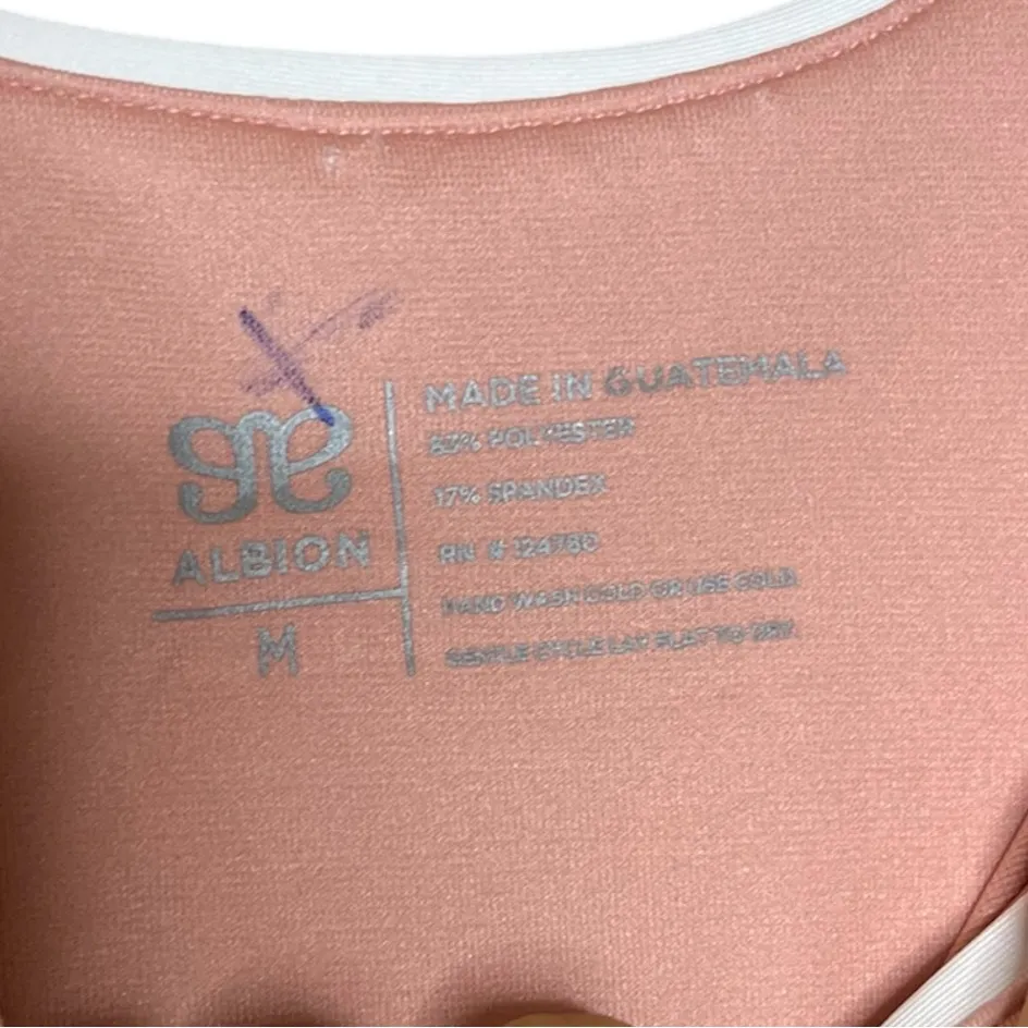 NWT ALBION DOUBLES TENNIS DRESS, PINK BLISS/WHITE SIZE M - Image 5