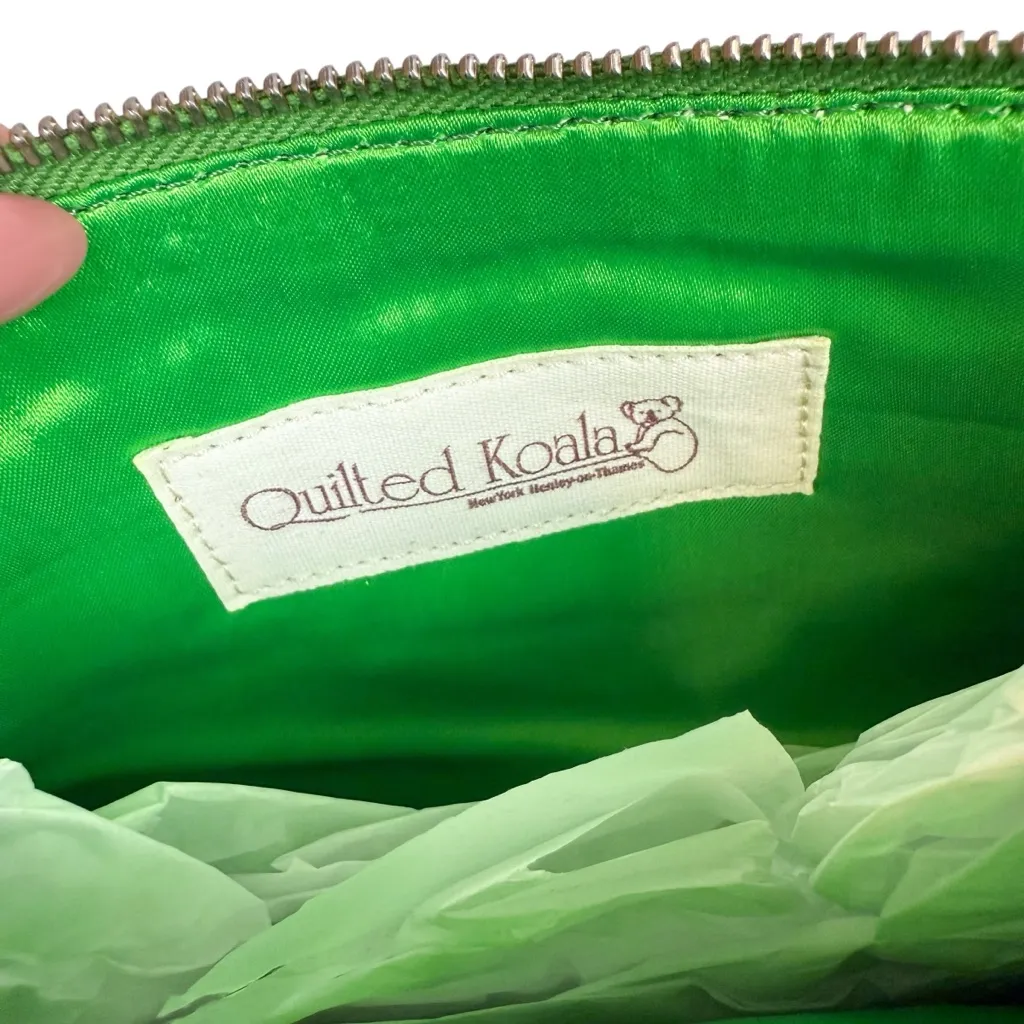 Quilted Koala Quilted Velvet Hold Me Clutch Electric Green New NWT Green - Image 7