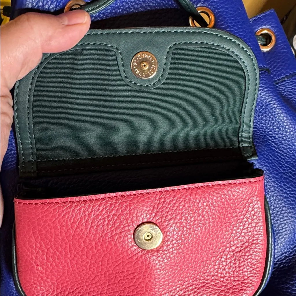 NWOT Coach Pennie Backpack 22” Colorblock Sport Blue Multi - Image 13