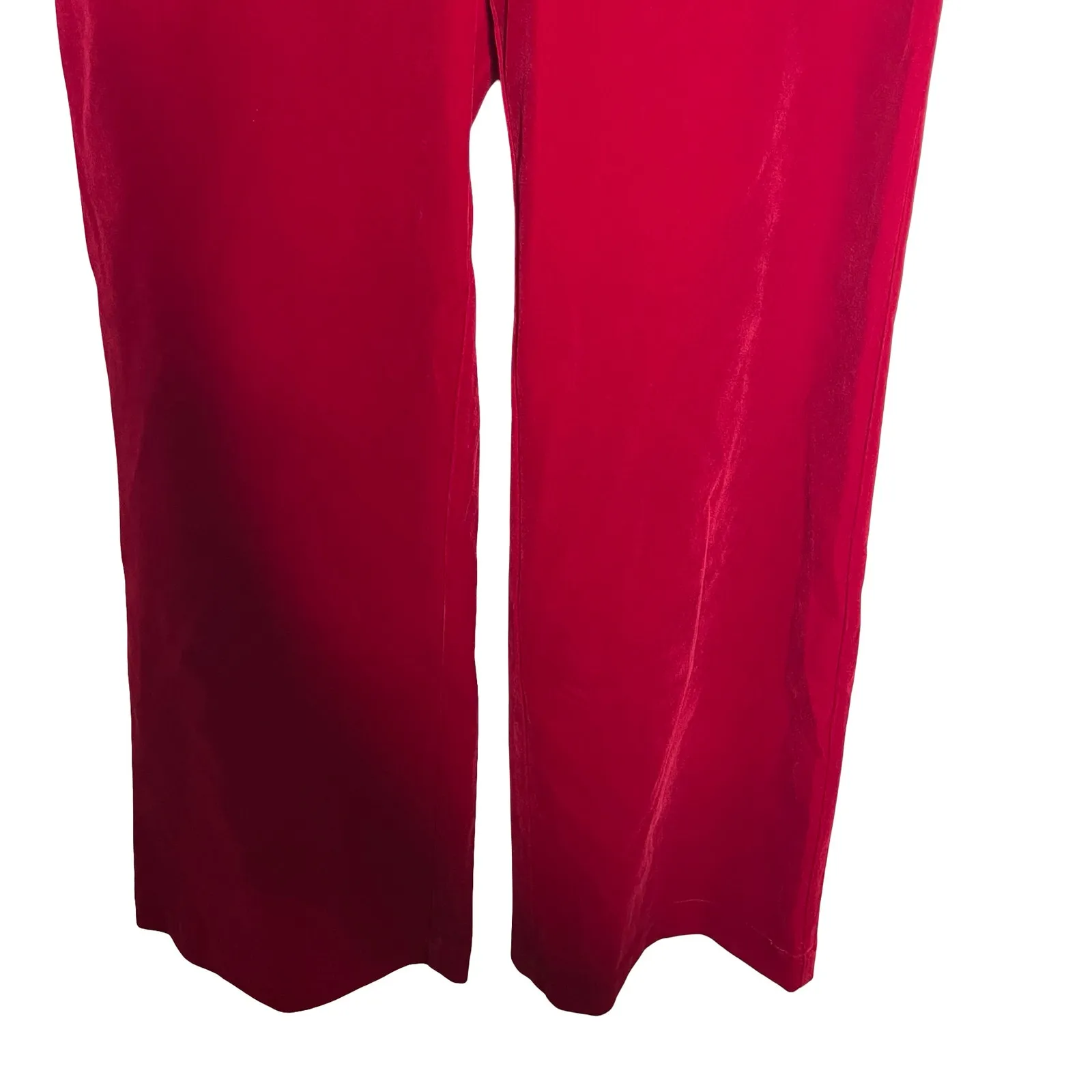 New ROLLA'S Ruby Red Velvet Wide Leg Sailor Pant
ankle length Sz 26 - Image 7