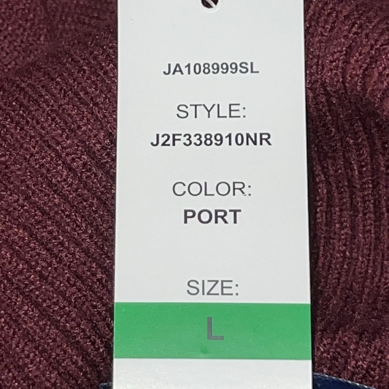 Joseph A. Women's Large Port Red Ribbed Trim Turtleneck Pullover Sweater Boxy - Image 9