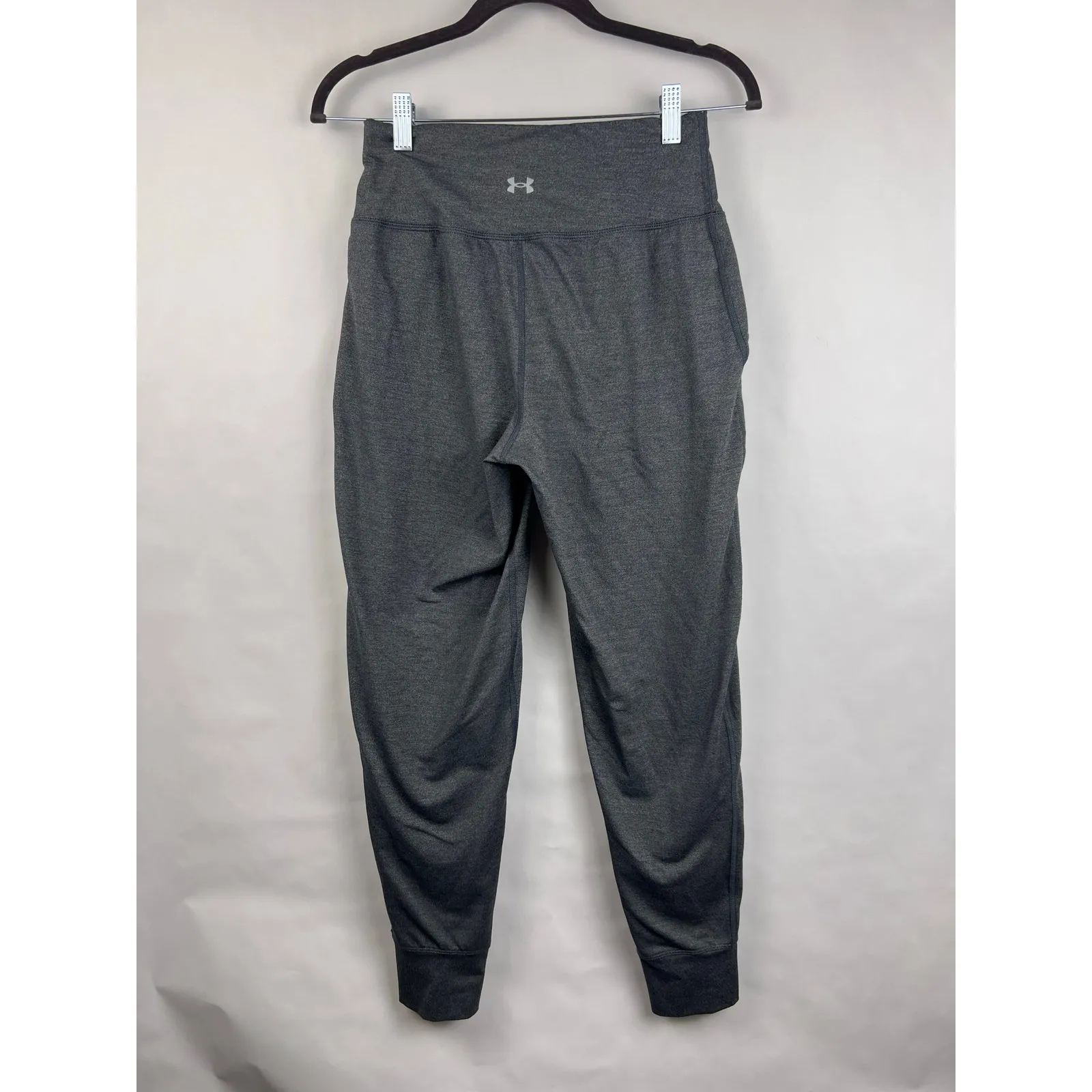 Under Armour Joggers Gray Fitted High Rise Stretch Lounge Pants Small Women’s - Image 7
