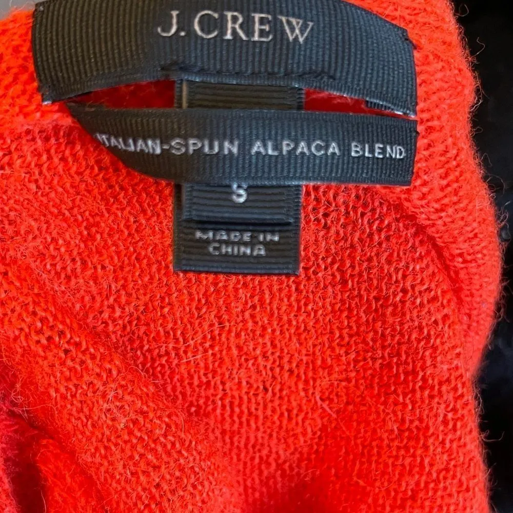 J. Crew Italian Spun Alpaca Blend‎ Cardigan Sweater - Image 2