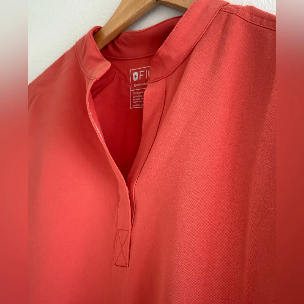 NWT Figs Rafaela Oversized Longsleeve Scrub Top Spiced Cider - Image 10