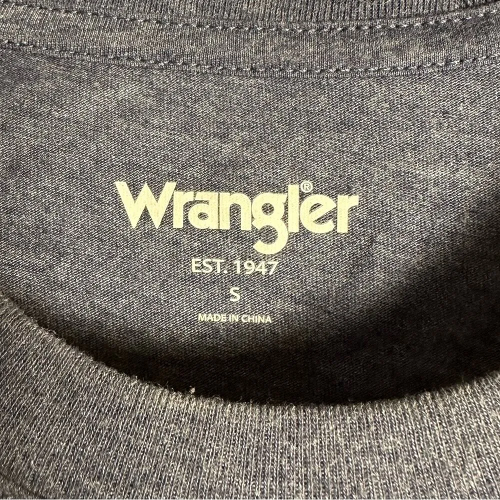 Wrangler Kansas Jayhawks KU Rhinestone Trim Bedazzled Tee Shirt - Image 4