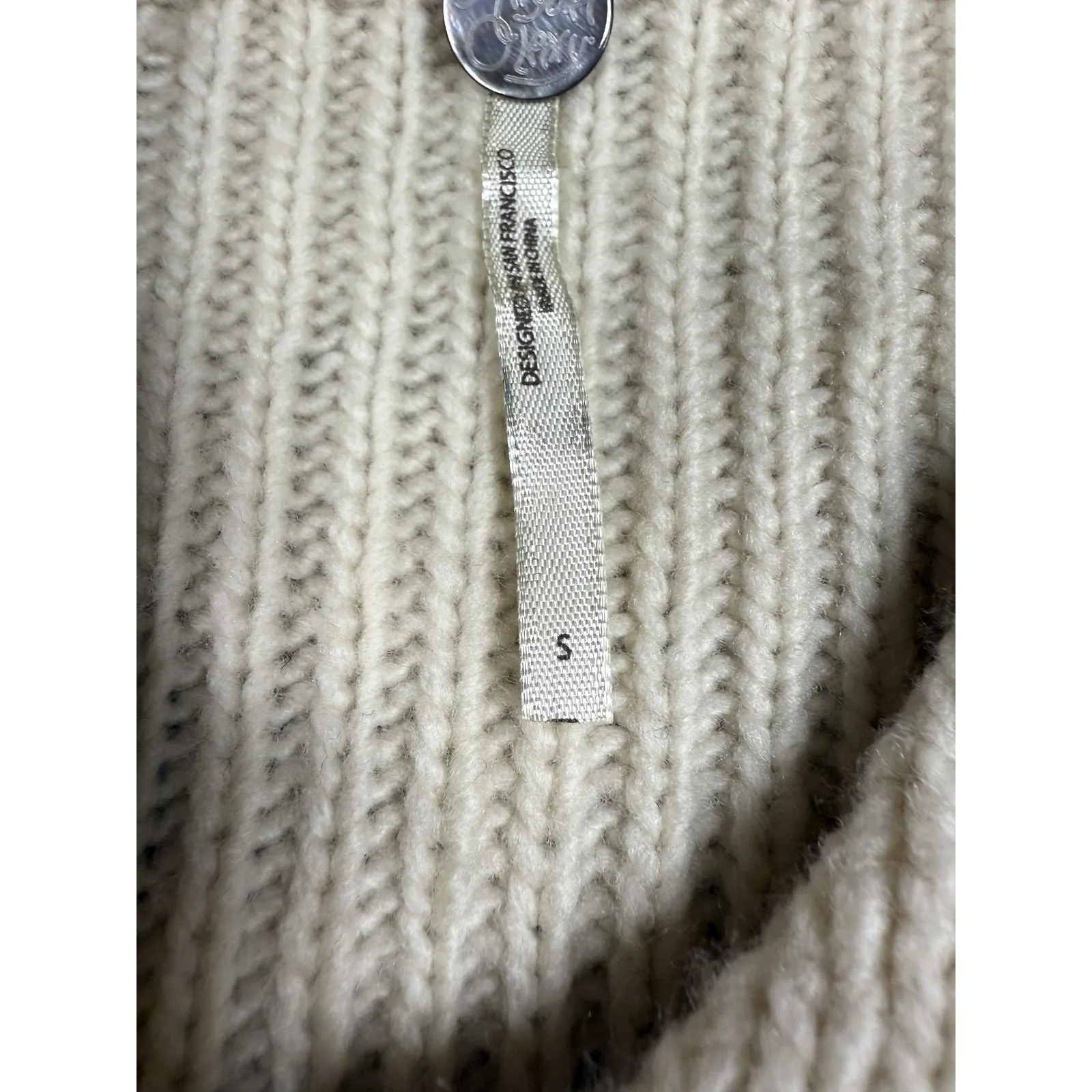 Maragret O'Leary Wool Blend Button Cardigan Sweater Jacket Womens Small - Image 3