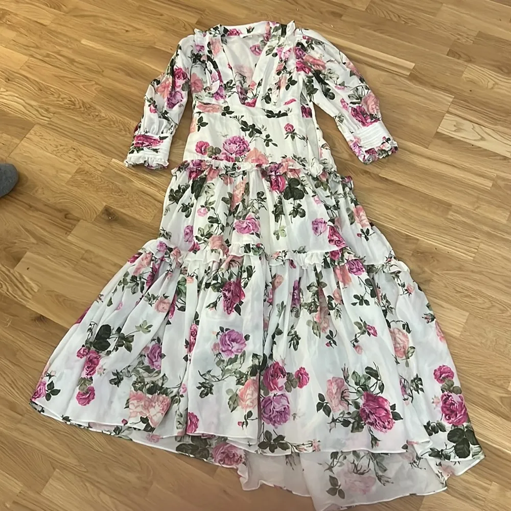 Loveshackfancy lorencia silk blend maxi dress - Image 5