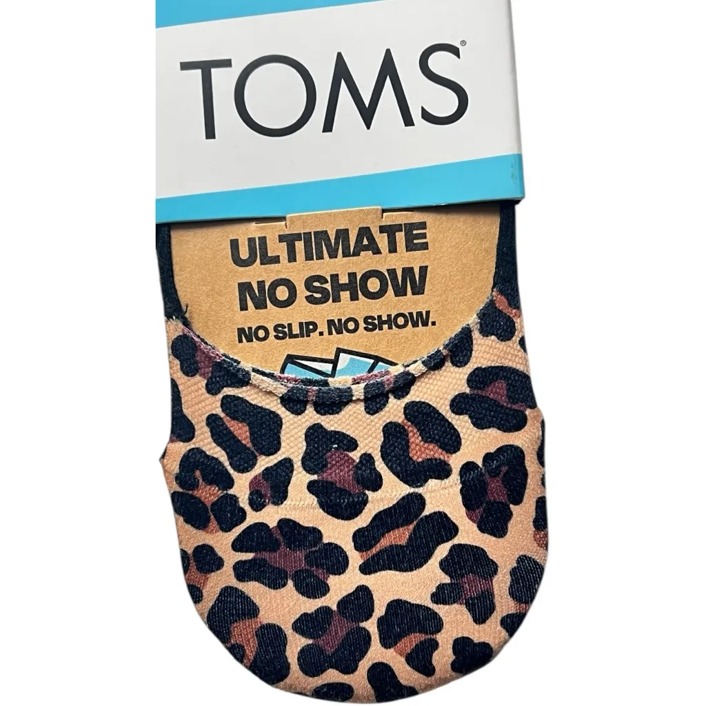 TOMS Animal Print Ultimate  No Show  No Slip Socks Sz S NWT - Image 6