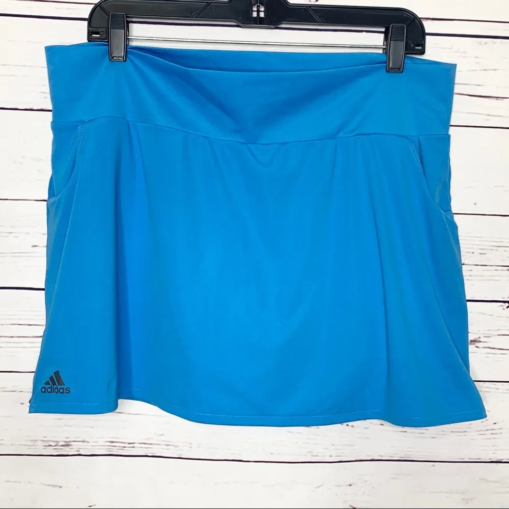 Adidas Aqua Blue Aeroready Club Tennis Skirt Size XL Athletic Outdoor - Image 8