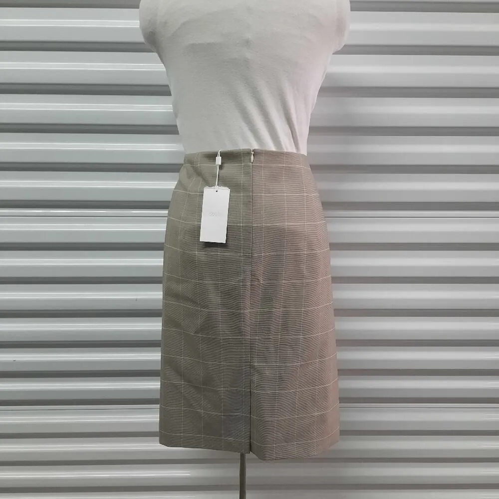 Hugo Boss Skirt Womens Size Plus 14 Tan Office Business Church Lined - Image 2