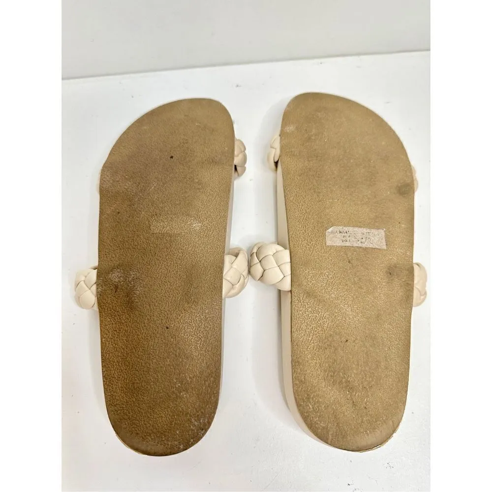 DV by Dolce Vita Shoes Womens Size 8.5 Pacific Braided Cream Slip On Slide Sanda - Image 6