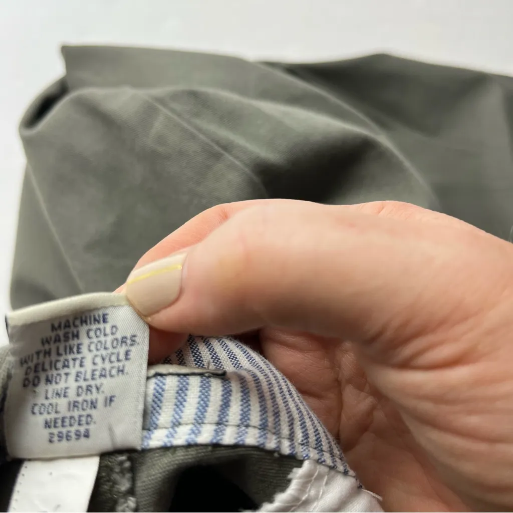 Duck Head Stretch Twill Pant Womens Size 18‎ Green Pockets Preppy NEW - Image 3