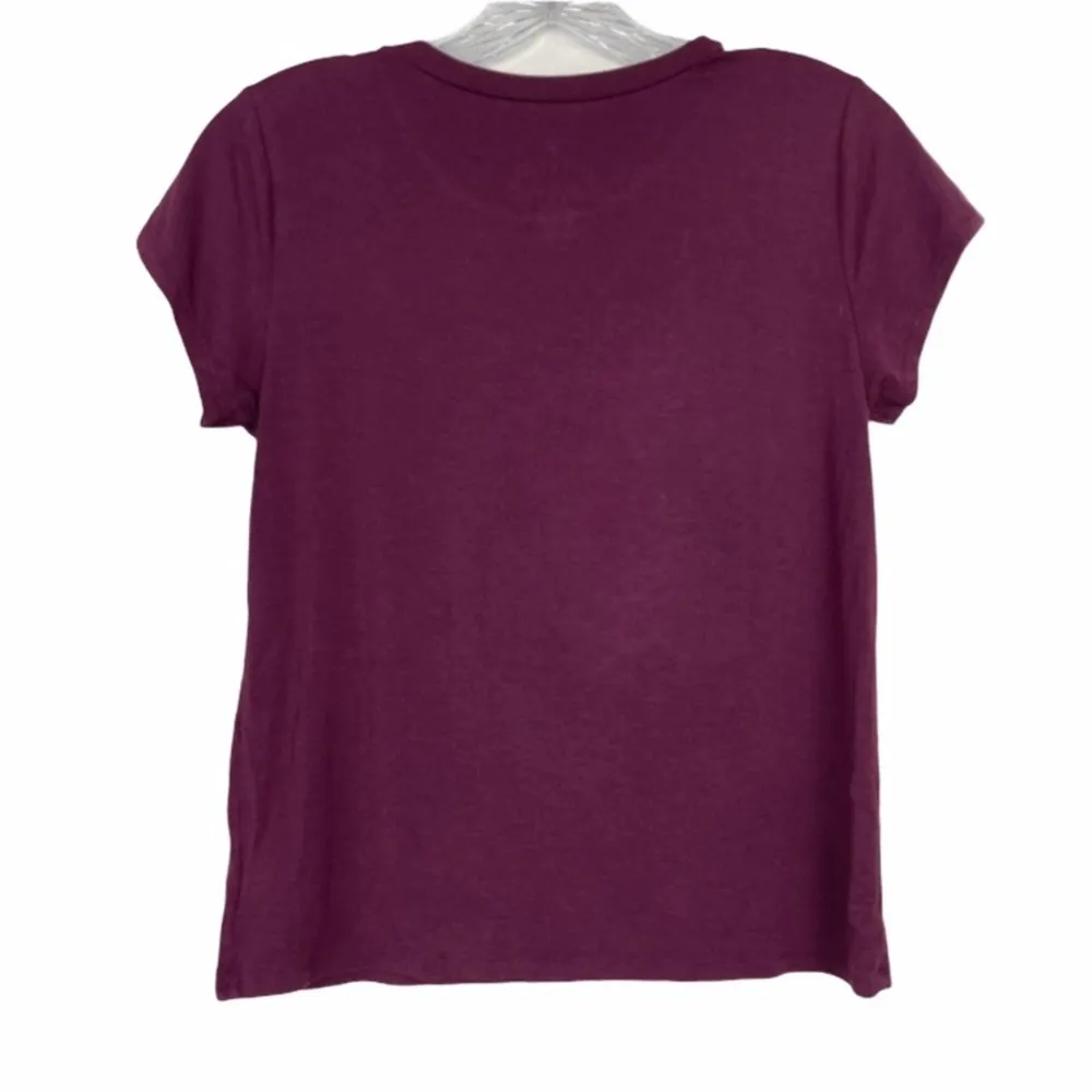 American Eagle Soft & Sexy Maroon Call me T Shirt Sz S - Image 4