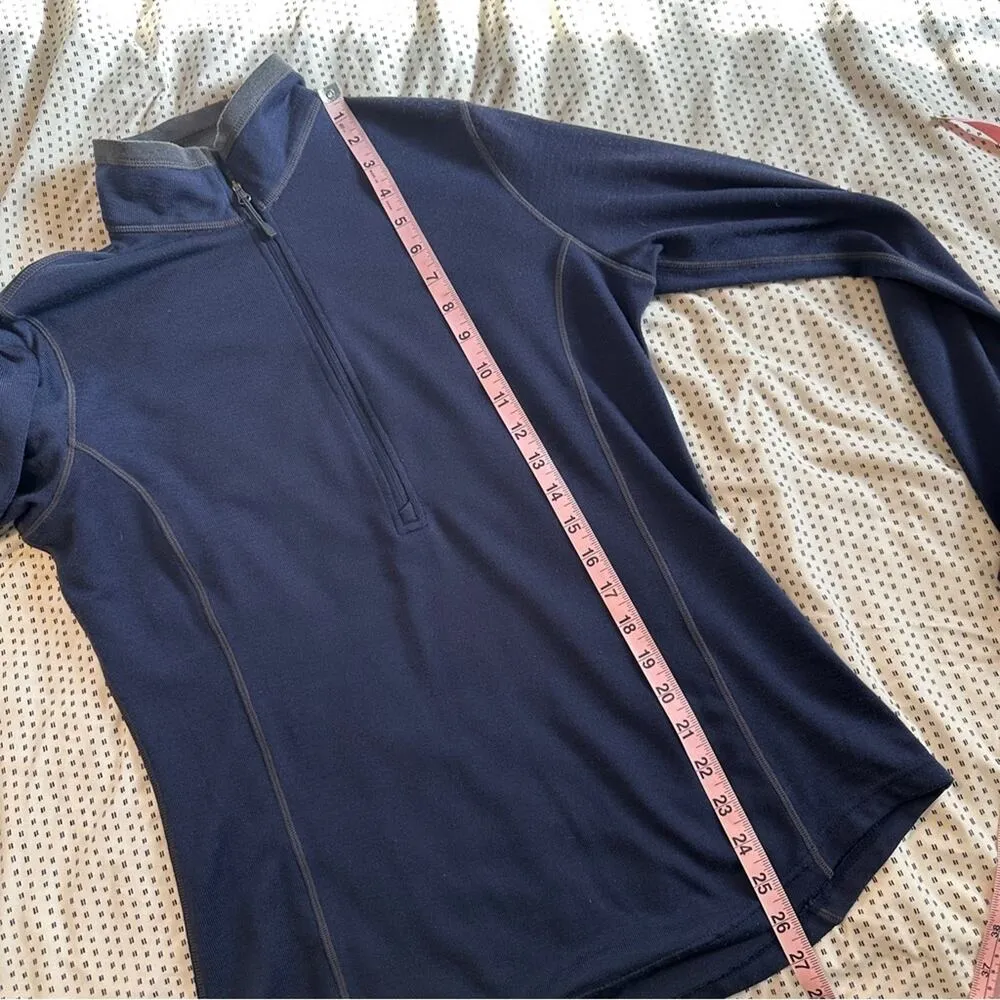 Storm Creek Founder Half Zip Sweatshirt Shirt Navy Medium Blue - Image 3