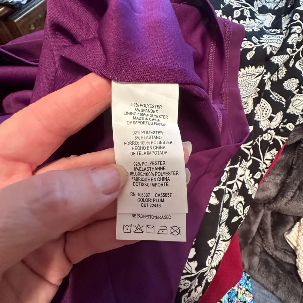 Marina Dark Purple Dress Size 4 NWT - Image 6