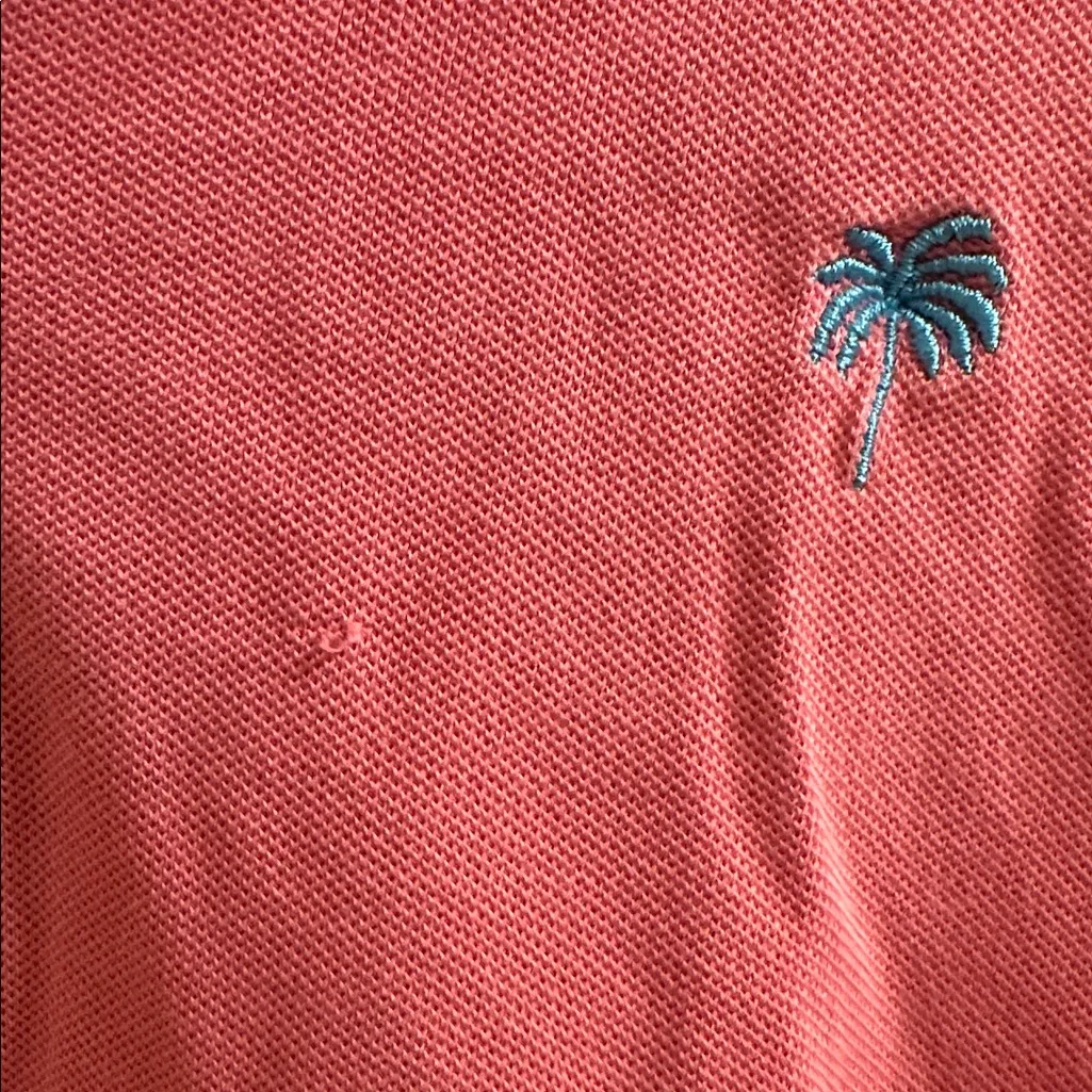 Lily Pulitzer Pink/Coral Pima Cotton Polo - Image 2