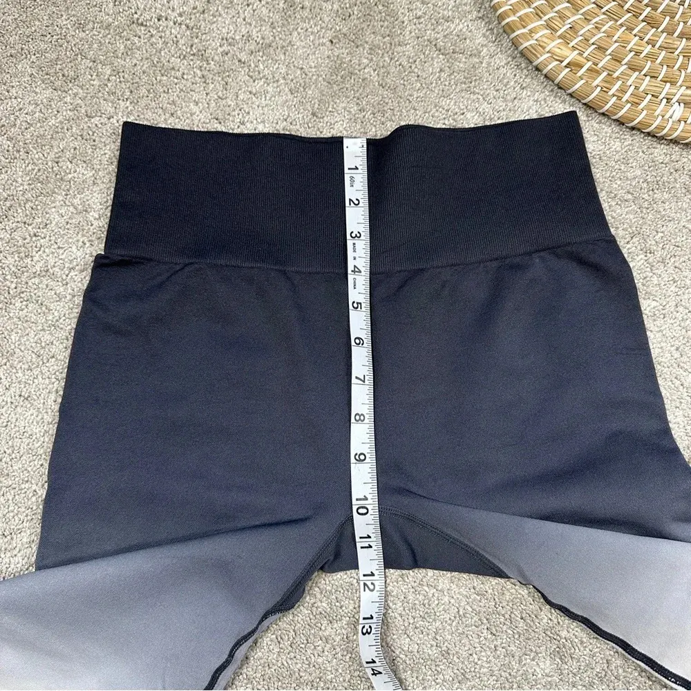 Zyia Active Black/White Ombre High Rise Performance Squat Proof 7/8 Leggings M - Image 13