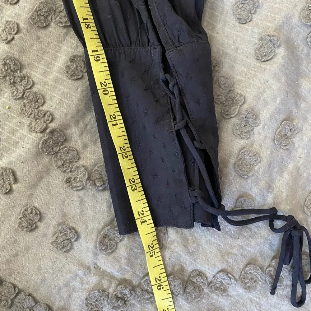 Zara Woman Premium Denim Collection The Star Blouse in Black Size Small - Image 11