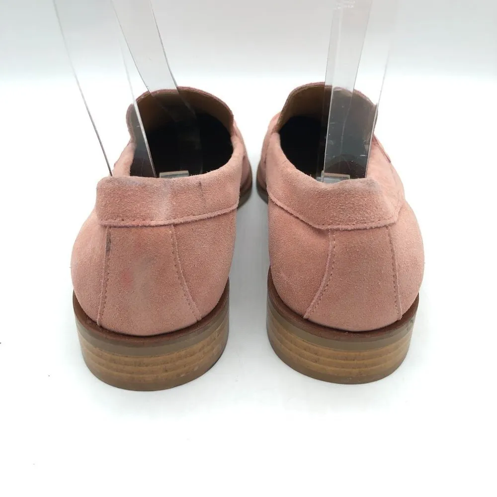 Everlane Shoes The Modern Loafer Leather Slip On Stacked Heel Pink Suede Size 6 - Image 7