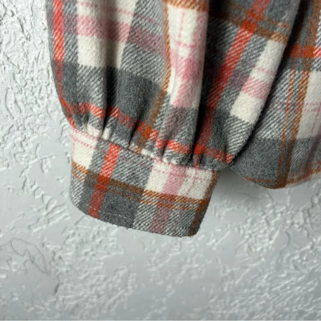 Altar’d State | Plaid Flannel Button Up Shacket Size L - Image 3