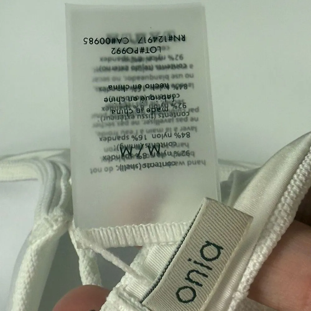 Onia Solid White Marilyn Bikini Top Size Medium NWOT - Image 9