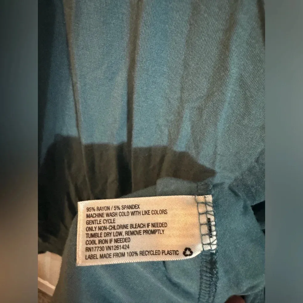 Mossimo Tie Knot Cut Out Tank Blue - Image 5